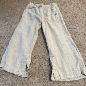 Athleta Linen Pant Oatmeal Size MP